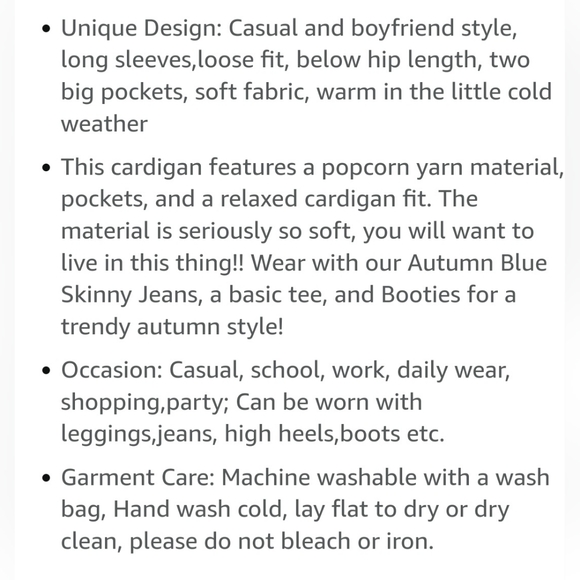 Women's Long Sleeve Chunky Cardigan - Sz Large - Picture 6 of 6